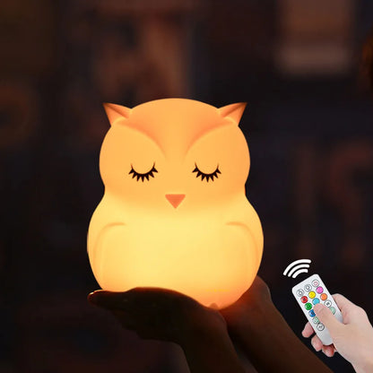 Owl Night Light, front side